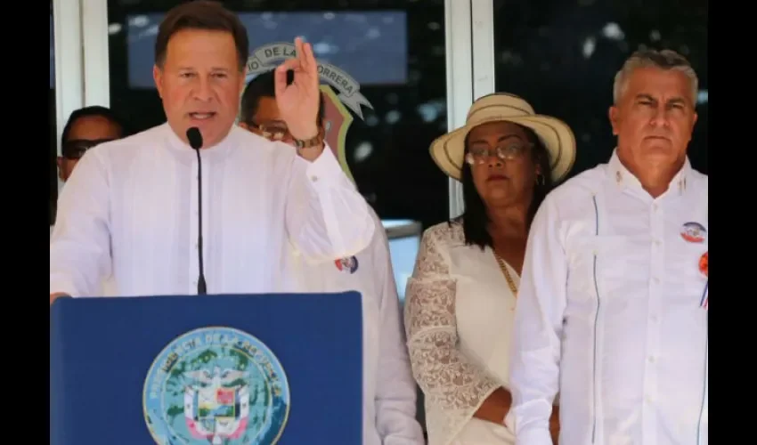 Juan Carlos Varela en La Chorrera.