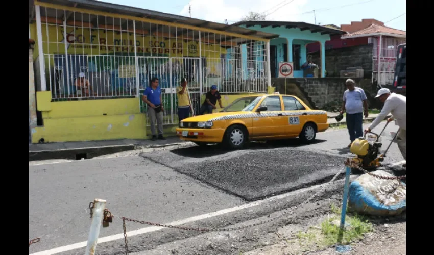 En 70 días la empresa debe concluir la obra de los resaltos en San Miguelito. Foto: Cortesía