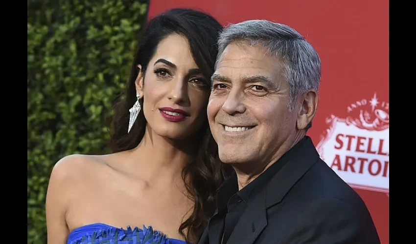 Amal y George Clooney. 