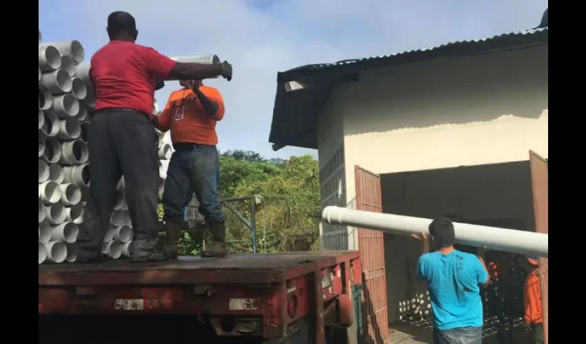 Sinaproc inspeccionó las casas afectadas. Foto: Cortesía