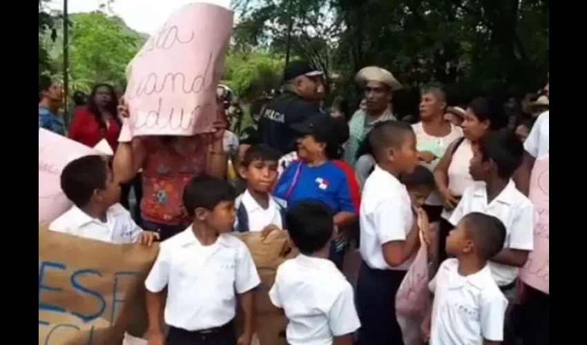 Protesta en Coclé.