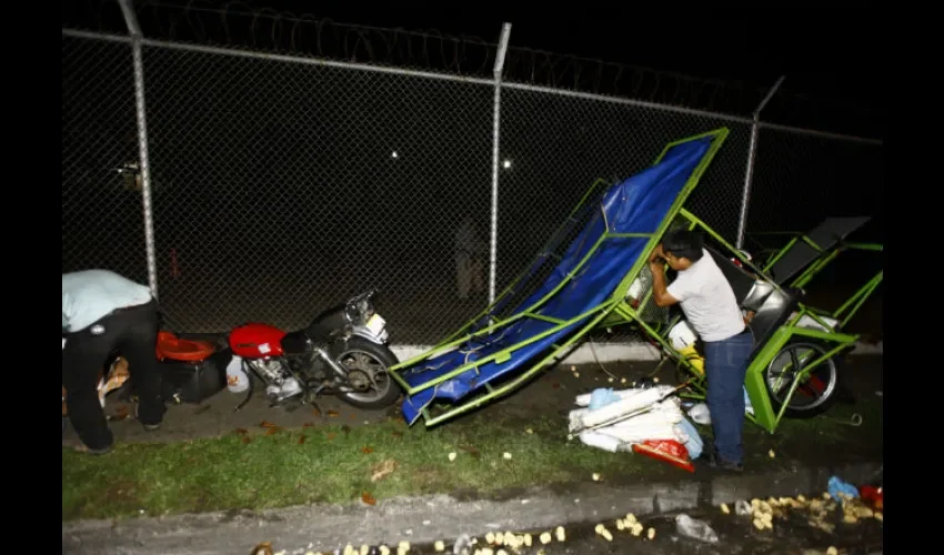 Accidente de tránsito en vía  Transístmica.