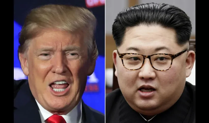 Donald Trump y Kim Jong-un.