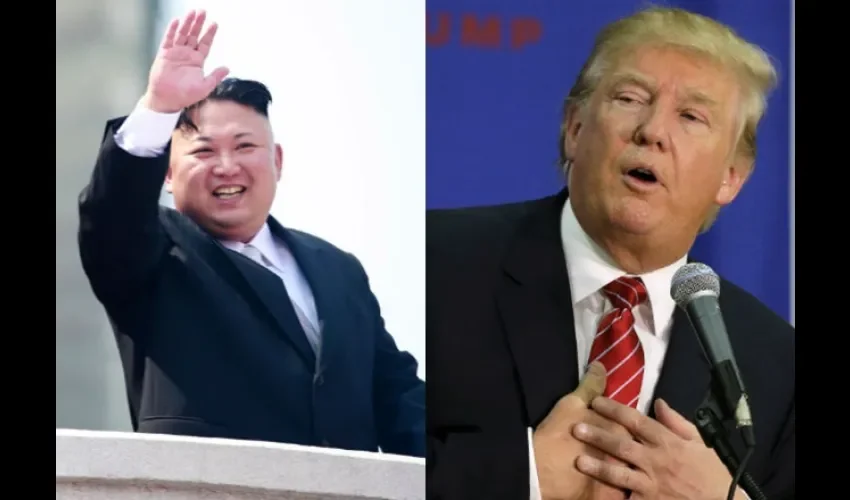 Donald Trump y Kim Jong-un.