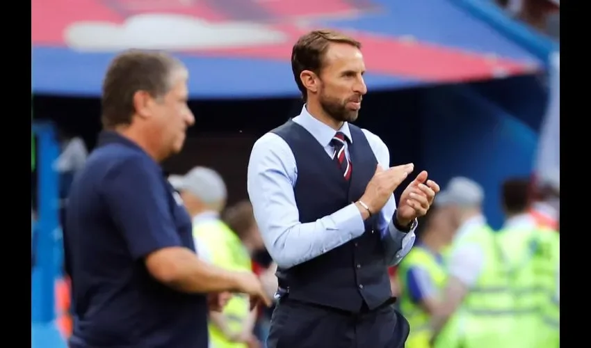 'El Bolillo' Gómez (izq.) junto a Gareth Southgate (dcha.).