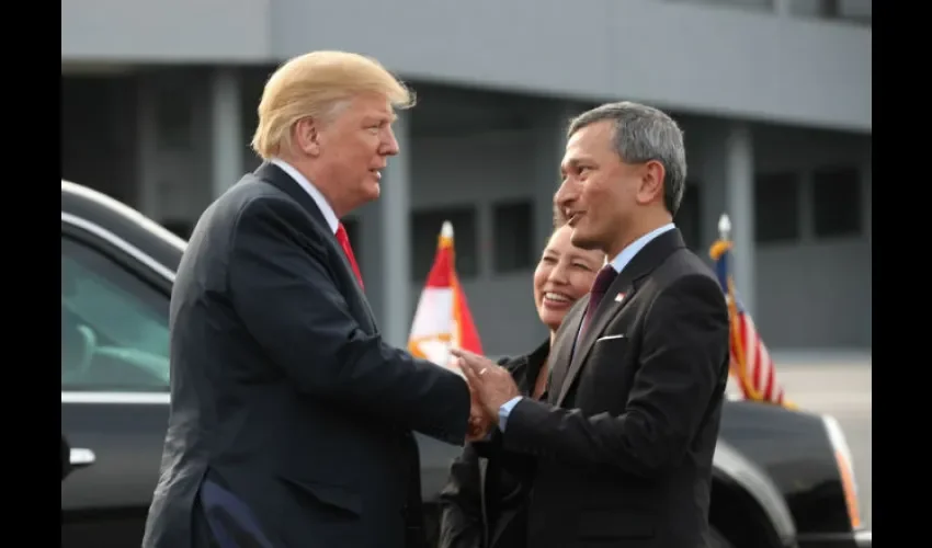 Tras su histórica cumbre con el líder norcoreano Kim Jong-un, en Singapur.