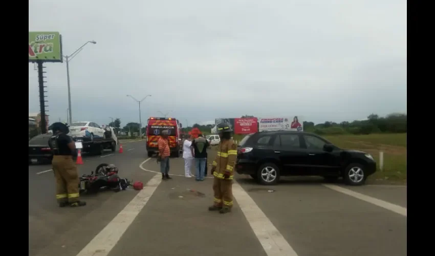 Accidente de tránsito en Chitré. 