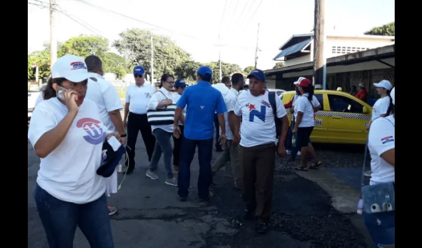 Foto ilustrativa de los simpatizantes en Chiriquí. 