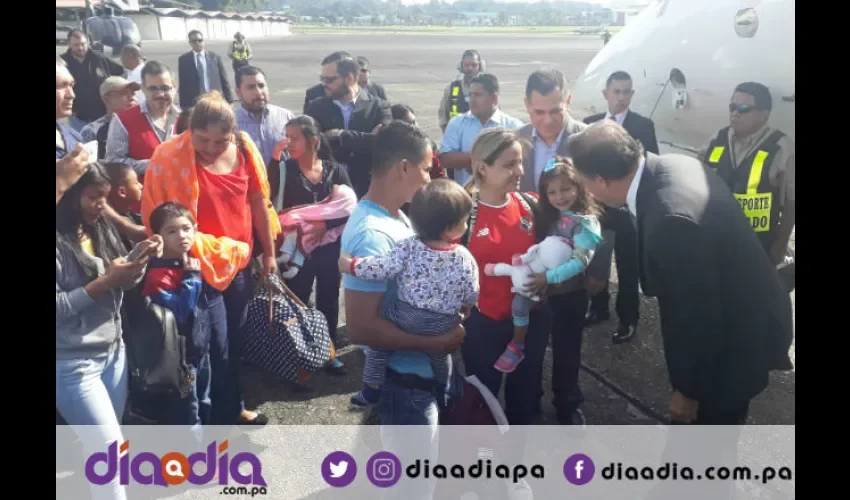 Viajaron en el avión presidencial. Foto: Jesús Simmons