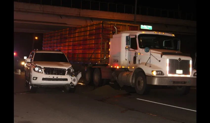 El accidente se dio en la vía Interamericana. Foto: Eric Montenegro