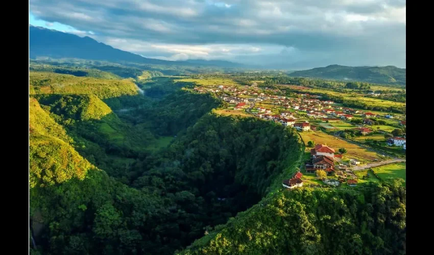 Vista hacia el cañón del Río Cochea en Boquete, provincia de Chiriquí. Foto: ATP