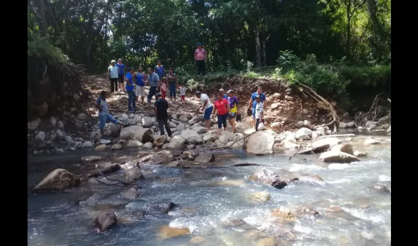 Foto ilustrativa del área por la que deben transitar las personas en San Carlos. 