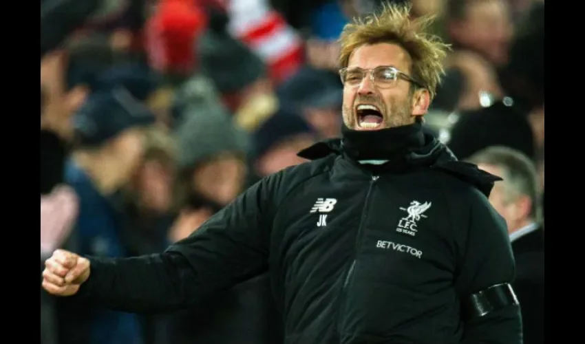 Jürgen Klopp, entrenador del Liverpool. Foto:EFE