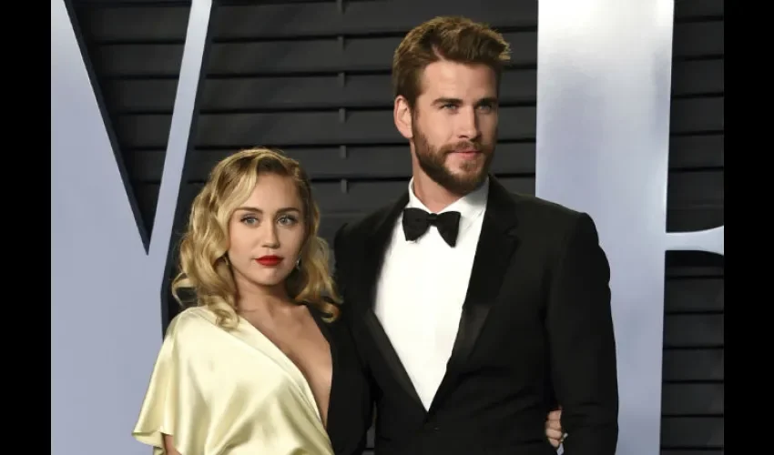 Miley Cyrus y Liam Hemsworth.