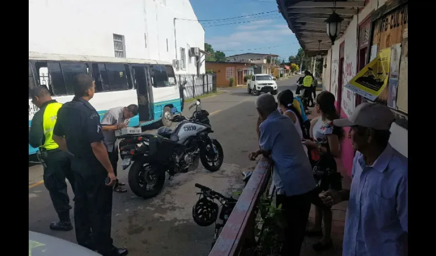 Foto ilustrativa de accidente de tránsito. 