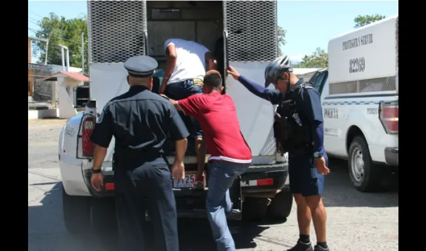 Foto ilustrativa de los detenidos. 