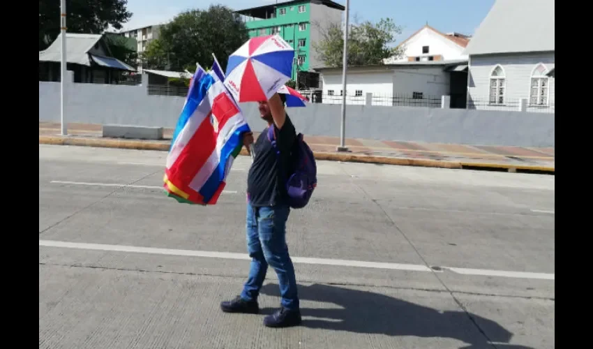 La gente esta contenta de que estén los peregrinos. Foto: Brenda Ducreux