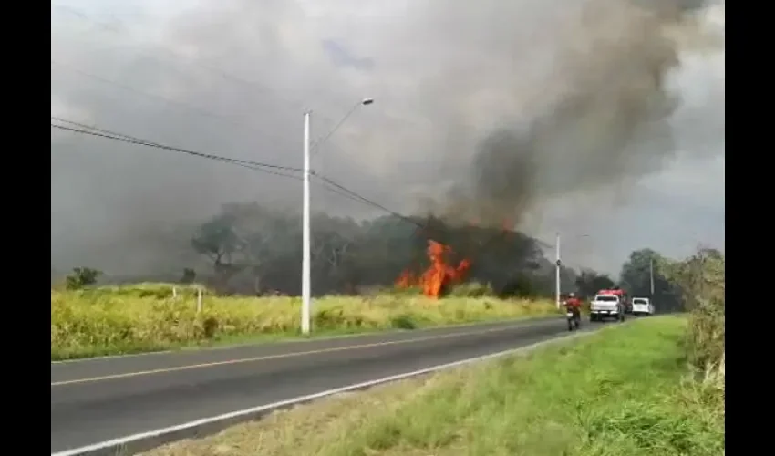 Foto ilustrativa del incendio. 