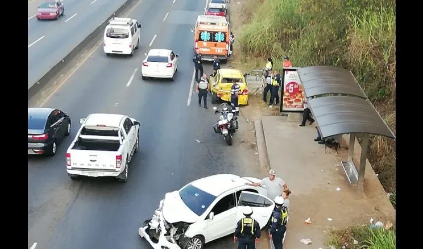 Accidente de tránsito en Loma Cová. 