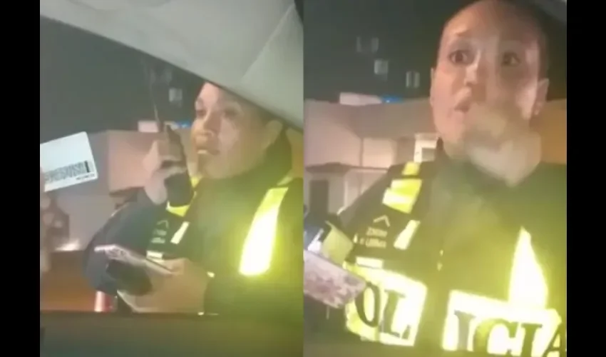 Conductor le decía a la unidad policía que estaba descomedida. 