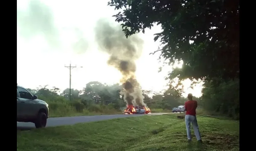 Foto ilustrativa del área del accidente. 