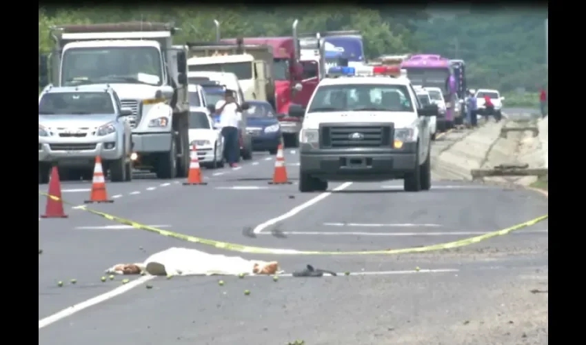 Foto ilustrativa del área del accidente. 