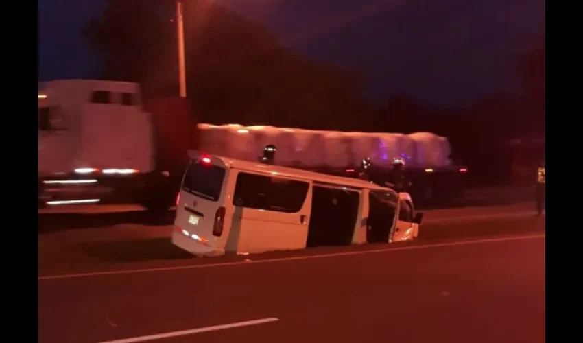 Foto ilustrativa del área del accidente. 