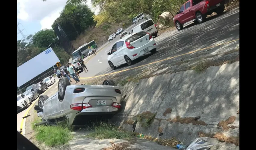 Foto ilustrativa del área del accidente. 