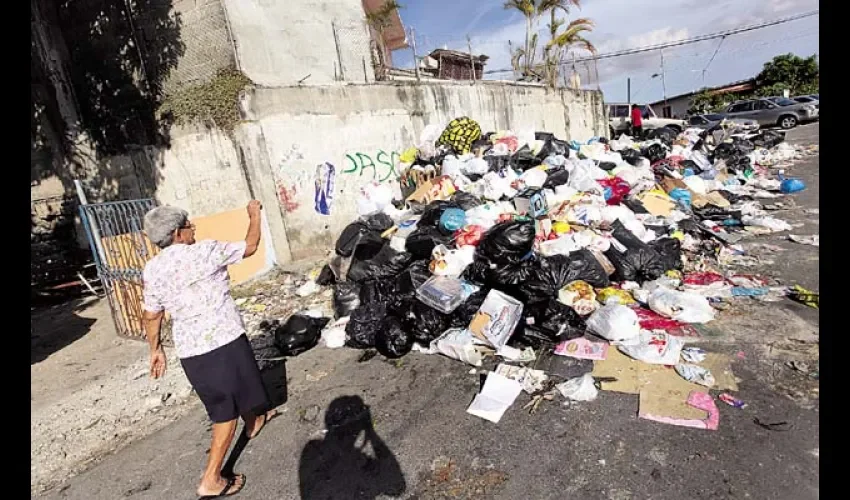 Foto ilustrativa de la basura recolectada. 