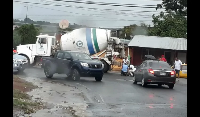 Foto ilustrativa del área del accidente. 