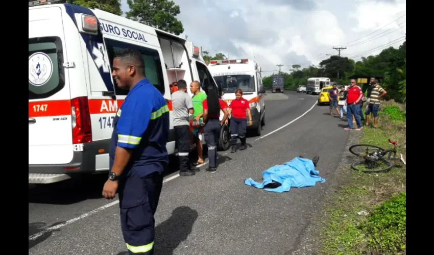 Foto ilustrativa del área del accidente. 