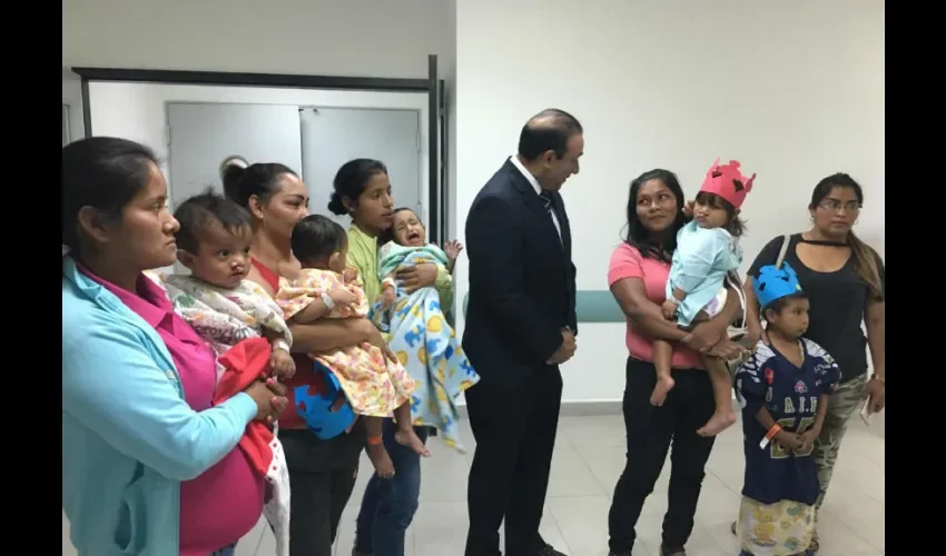 Foto ilustrativa de algunos de los pacientes. 