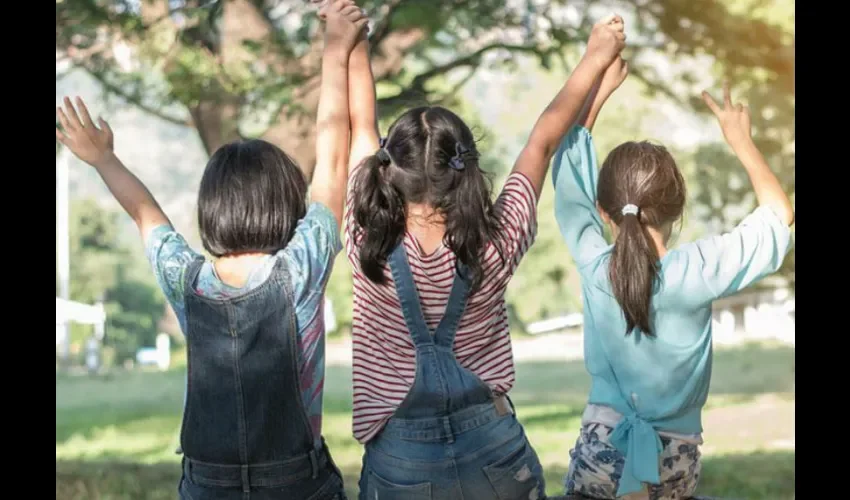 Foto ilustrativa de unas niñas. 