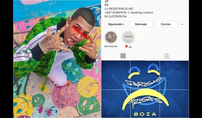 Boza fue firmado por Sony Music en abril del año pasado. 