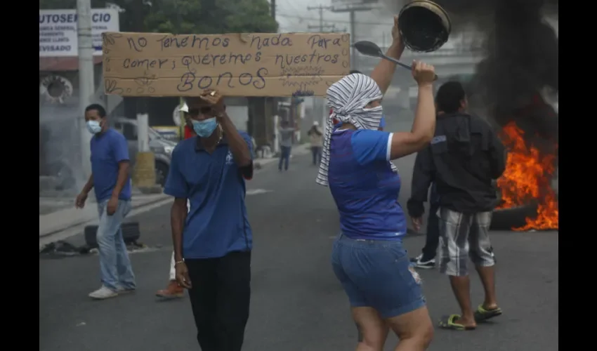 Protestas en Pedregal. 