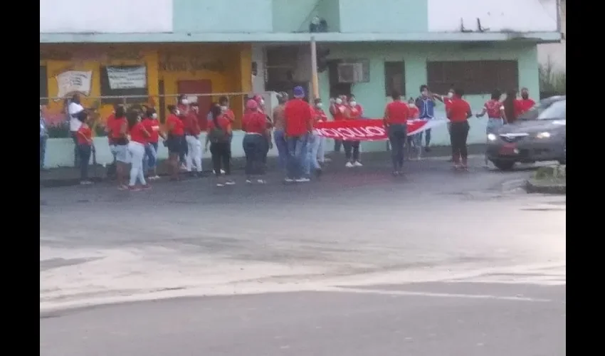 Foto ilustrativa de la protesta.