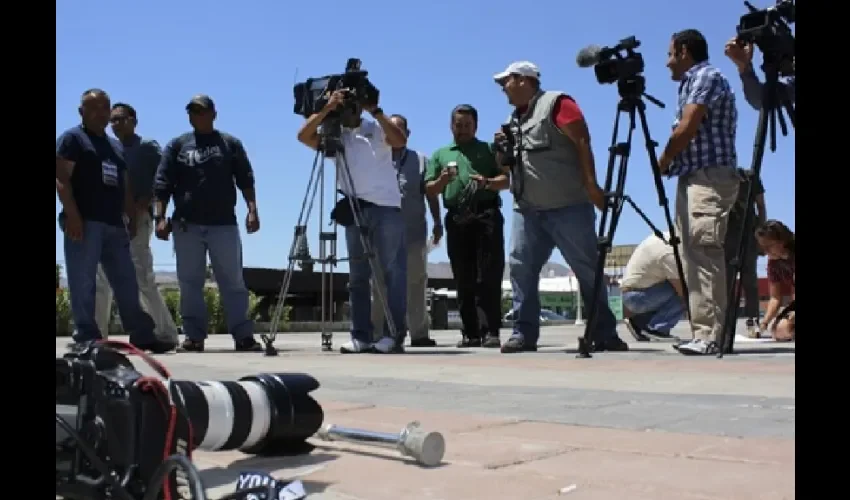 Foto ilustrativa de periodistas. 