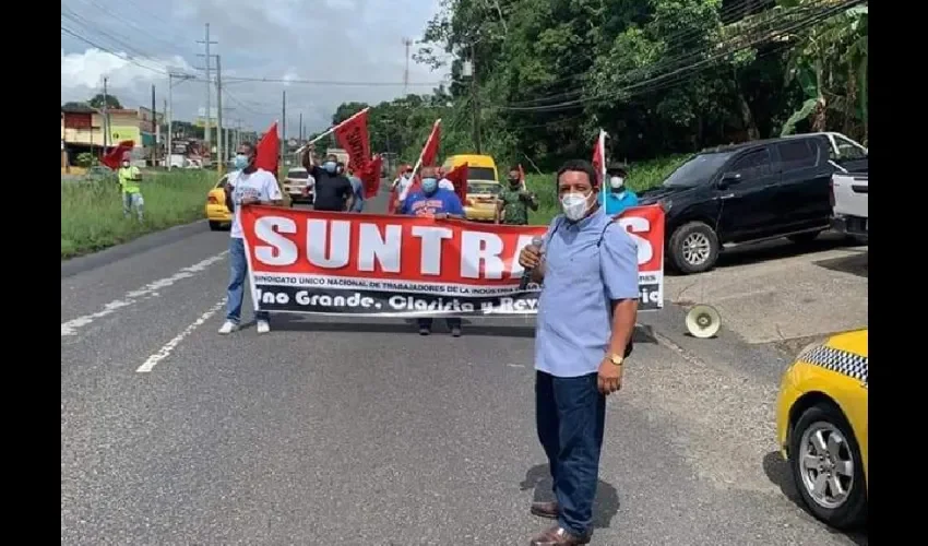 Foto ilustrativa de la protesta.