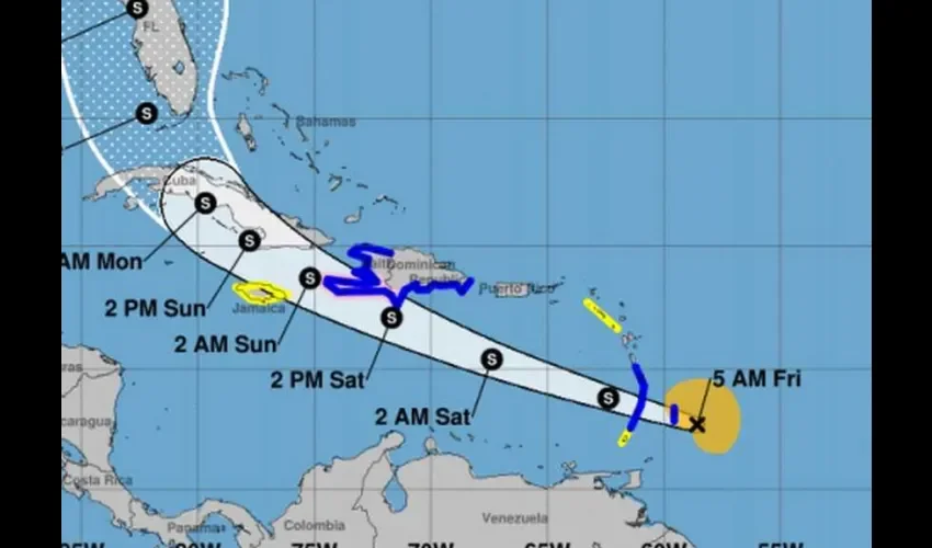 Foto ilustrativa del paso de la tormenta. 