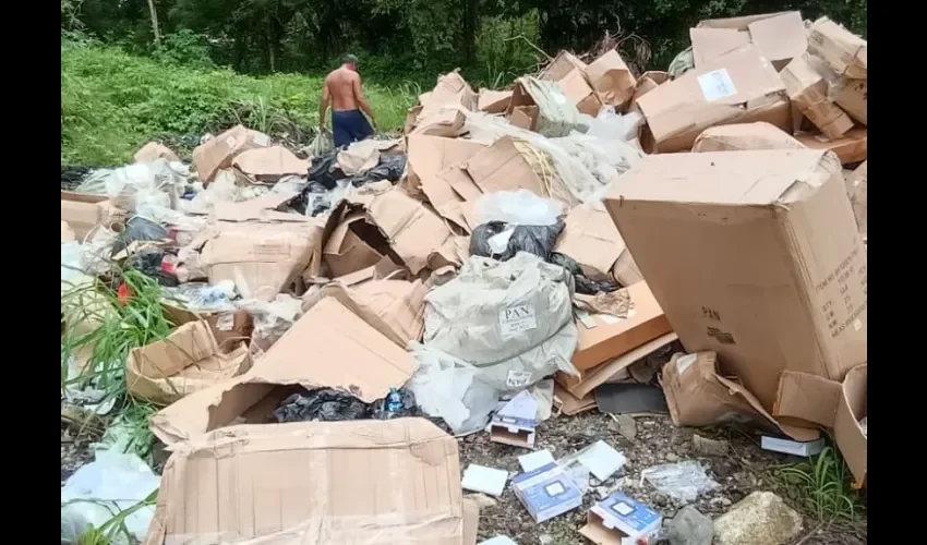 Foto ilustrativa de la basura en el lugar. 