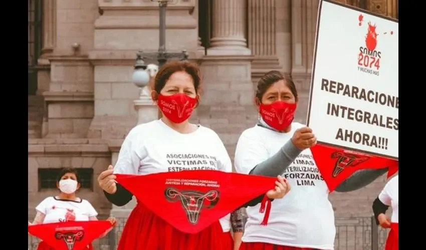 Foto ilustrativa de la protesta. 