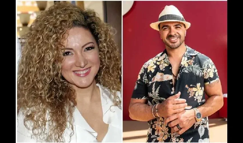 Erika Ender y Luis Fonsi. 