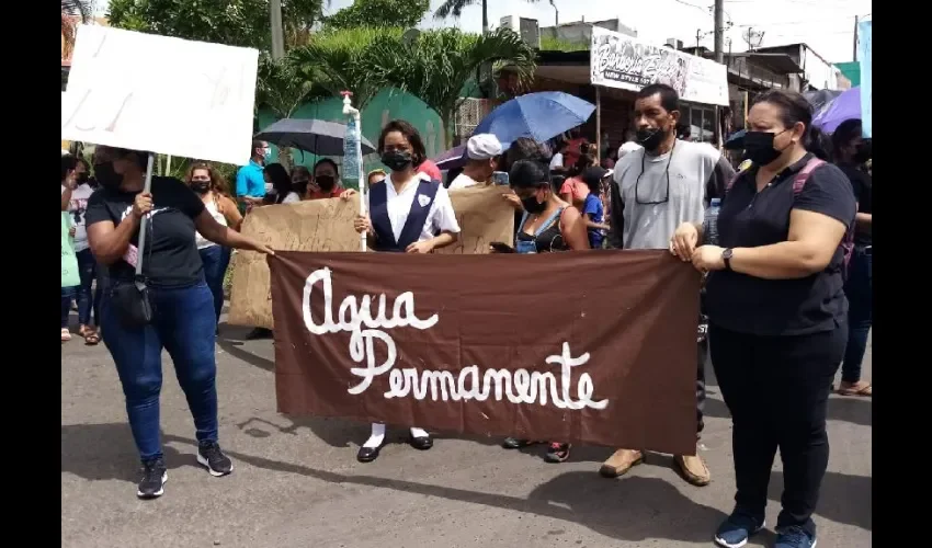 Foto ilustrativa de la protesta. 