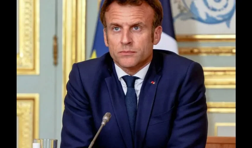 Foto ilustrativa de Macron. 