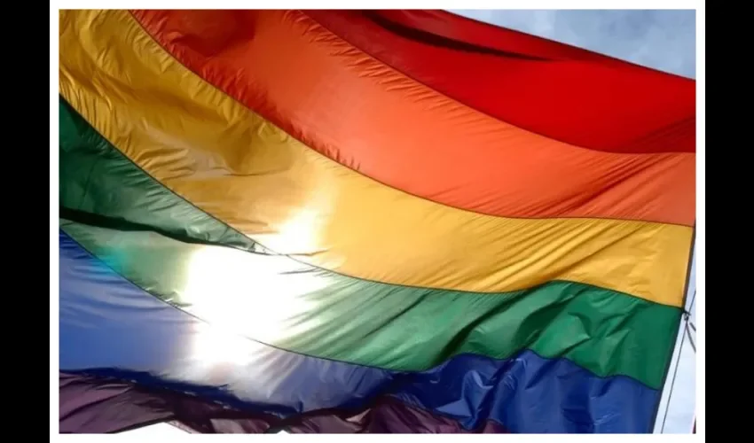 Bandera de la comunidad LGBTI. 